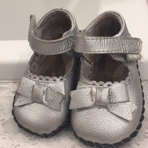 Pediped Mary Janes  in Silver